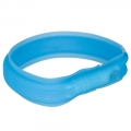 Bild 1 von Trixie Flash Leuchtband USB - extra breit  / (Variante) blau / 50 cm